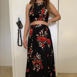 Nordstrom 2 piece skirt and crop top